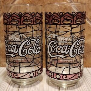 Vintage CocaCola Glass Cups